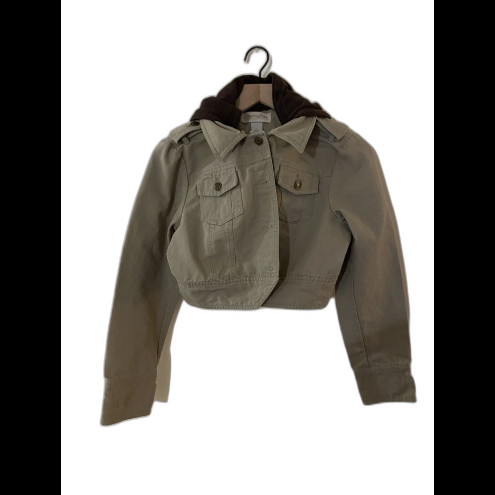 London Jean Brand Size L Chino Jacket With Hood
